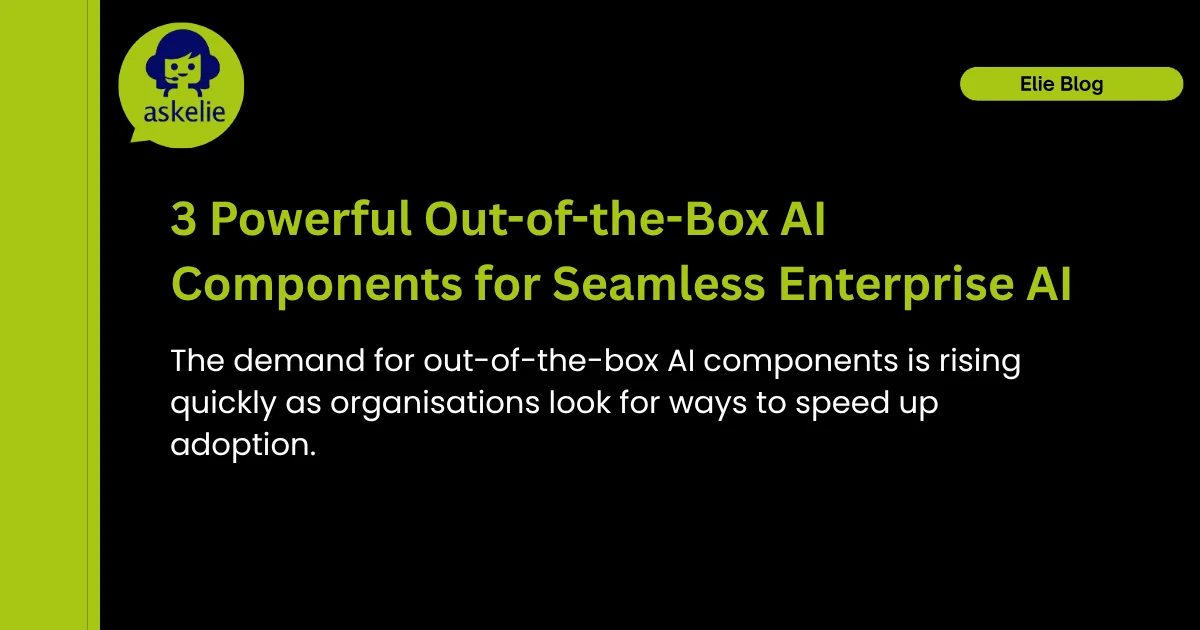 Out-of-the-Box AI Components for Seamless Enterprise AI