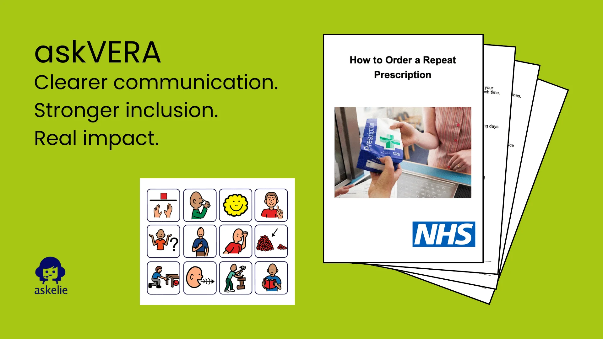 askVERA Easy Read software creating accessible documents with PCS symbols