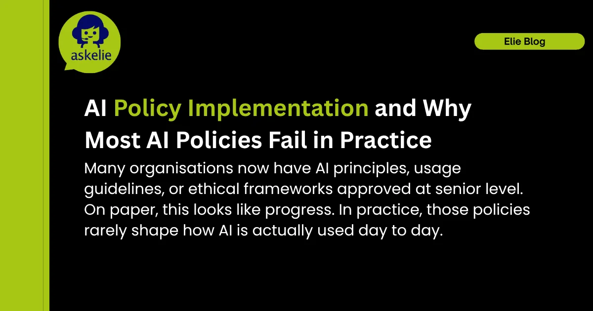 AI Policy implementation issues in real life
