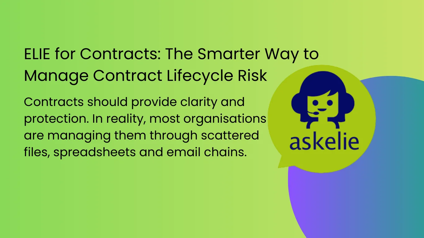 ELIE for Contracts: Transforming Contract Lifecycle Management with Governance and Control 1 Contract lifecycle management